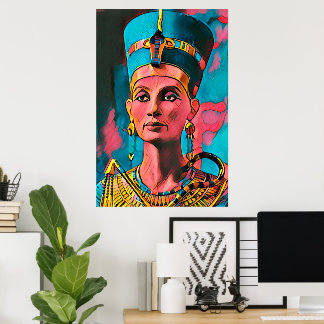 Nefertiti - Das ägyptische Queen Wall Art Poster
