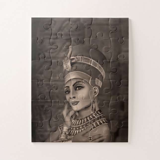 Nefertiti - die ägyptische Königin - Sepia (Vertikal)