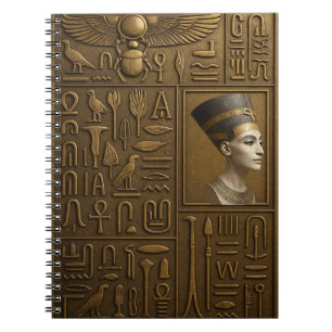 Nefertiti Hieroglyph-Notebook Notizblock