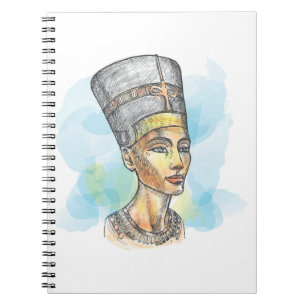 Nefertiti Illustration Notebook Notizblock