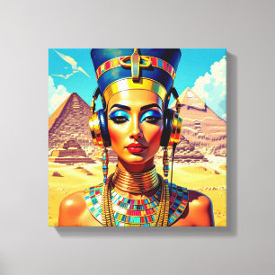 NEFERTITI KÖNIGIN DES NIL 4 LEINWANDDRUCK