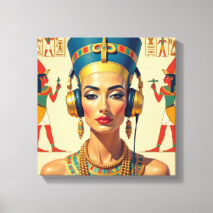 NEFERTITI KÖNIGIN DES NIL LEINWANDDRUCK