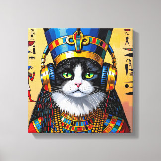 NEFERTITI KÖNIGIN DES NIL-PERSERKATZE 2 LEINWANDDRUCK