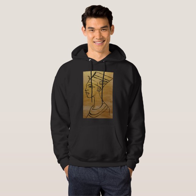 Nefertiti-Mann-PulloverHoodie Hoodie (Vorne ganz)