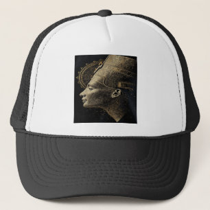 Nefertiti Moderne Silhouette Linienkunst Truckerkappe