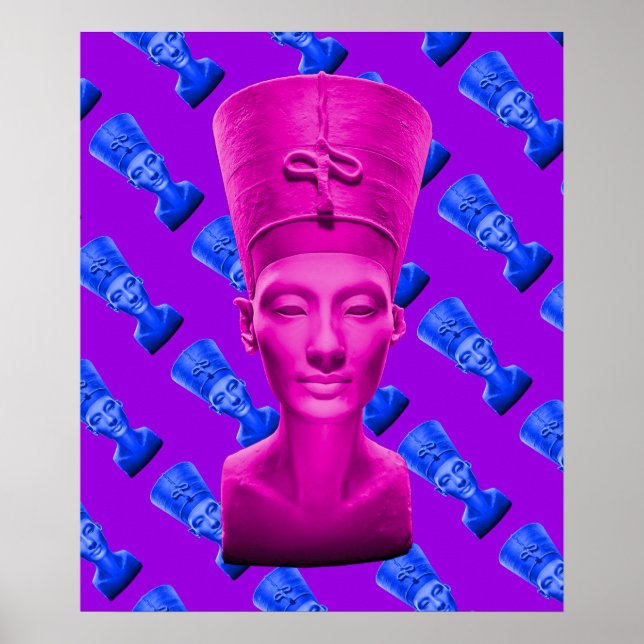Nefertiti Pink Poster (Vorne)