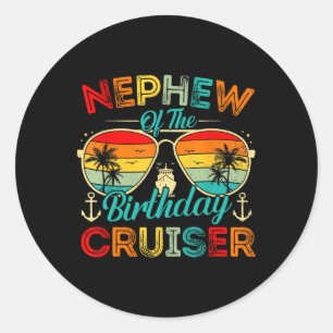 Neffe der Birthday Cruiser-Familien-Kreuzfahrt-Geb Runder Aufkleber