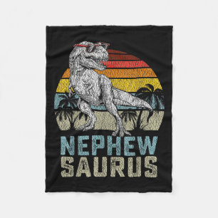 Neffe Saurus T Rex Dinosaurier Neffe Saurus Famili Fleecedecke
