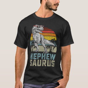 Neffe Saurus T Rex Dinosaurier Neffe Saurus Famili T-Shirt