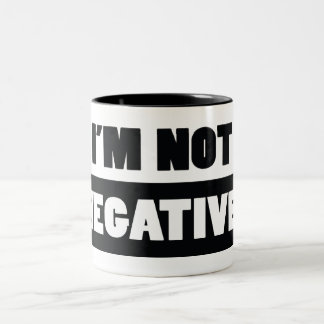 Negativ (weiß) zweifarbige tasse