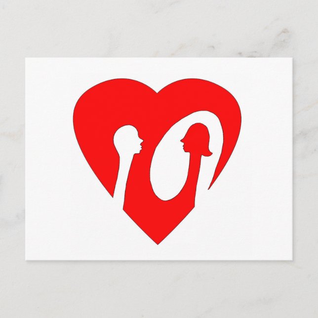 Negative Spaced Out Postkarte (Vorderseite)