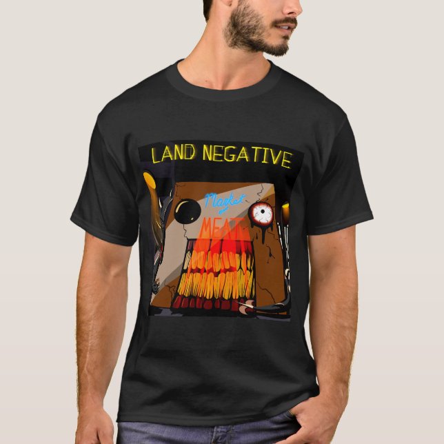 Negativer T - Shirt auf dem Fleischmarkt (Vorderseite)