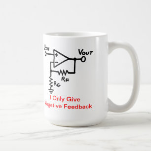 Negatives Feed-back-Kaffee-Tasse Kaffeetasse