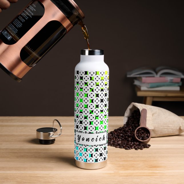Negatives Gamepad von Kenneth Yoncich Trinkflasche (Kaffee)