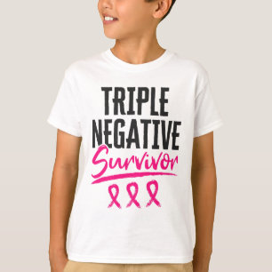 Negatives Überleben Tnbc Brustkrebs-Bewusstsein T-Shirt
