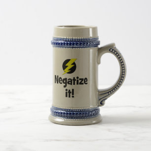 Negativieren Bierglas