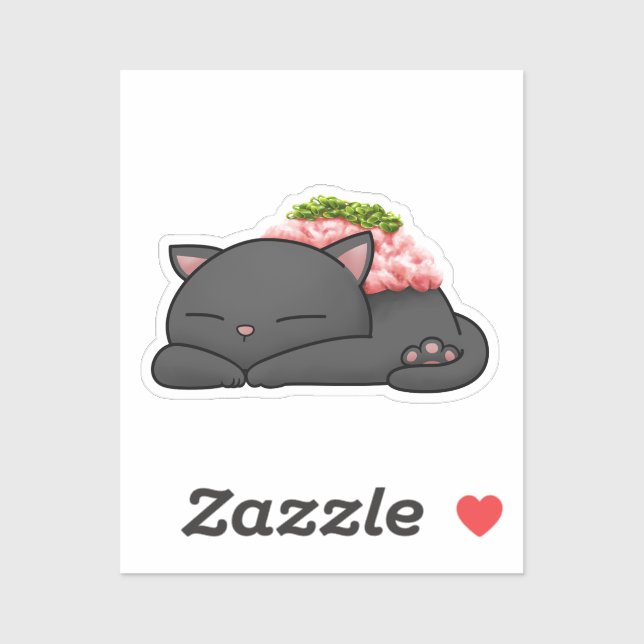 Negitoro Sushi Cat Aufkleber (Blatt)