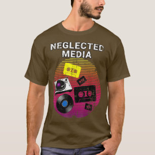 Neglected Media 80's And 90's Kassette Tape Music T-Shirt