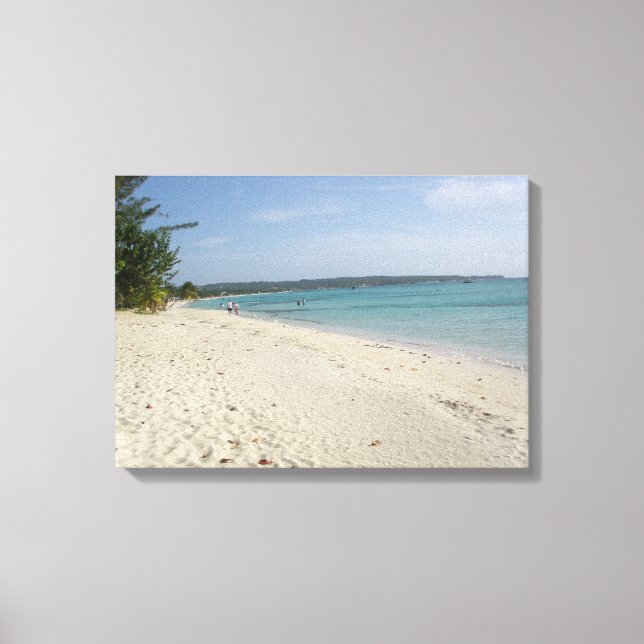 Negril, Jamaica Beach Canvas Print Leinwanddruck (Vorderseite)