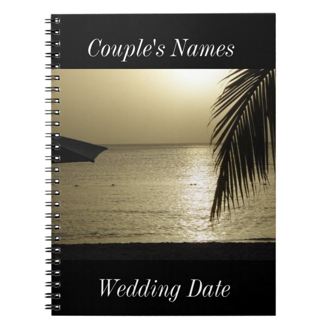 Negril Jamaica Wedding Guestbook Notizblock (Vorderseite)