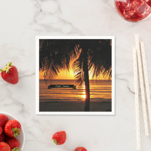 Negril, Jamaika Sonnenuntergang Serviette