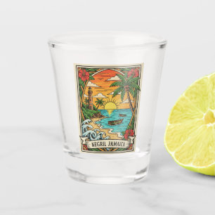 Negril Jamaika Strand Schnapsglas