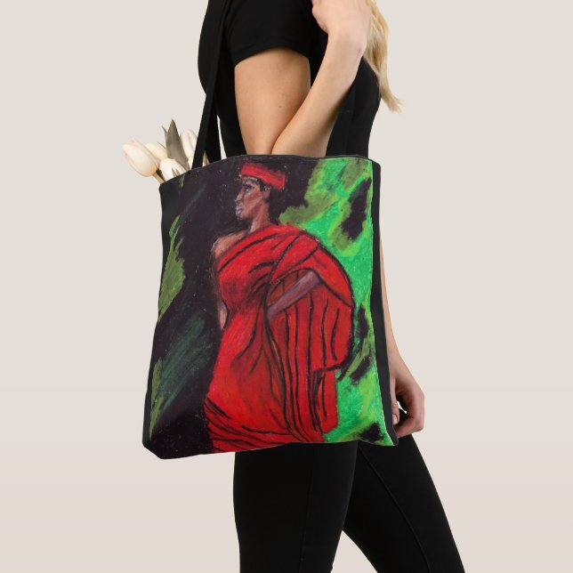 NEGRO FRAU IN RED TASCHE (Von Nahem)