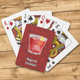 Negroni-Cocktail Spielkarten