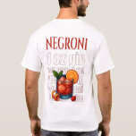Negroni T-Shirt – Bold Italian Aperitif<br><div class="desc">Celebrate timeless sophistication with this Negroni T-Shirt. Featuring a sleek design of the iconic lowball glass filled with gin, Campari, and sweet vermouth, this tee embodies the bold, bittersweet allure of Italy’s favorite aperitif. Perfect for: 🇮🇹 Negroni enthusiasts and Italian cocktail fans 🎁 Stylish gift for mixologists and design-savvy drinkers...</div>