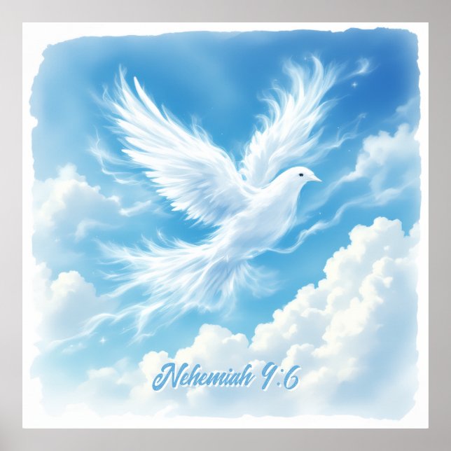 Nehemia 9:6 poster (Vorne)