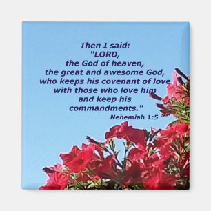 Nehemiah 1:5 magnet
