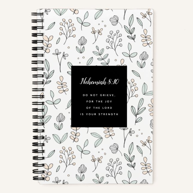 Nehemiah 8:10 Carnet des écritures (Recto)