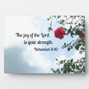 Nehemiah 8:10 Die Freude des Herrn.. Fotoplatte