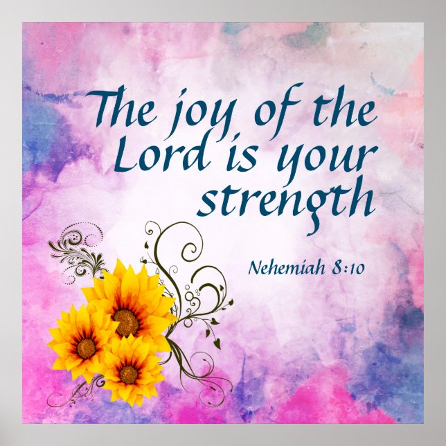 Nehemiah 8:10 poster (Vorne)