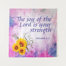 Nehemiah 8:10 wandteppich