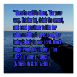 Nehemiah 8:10 WEBU Poster