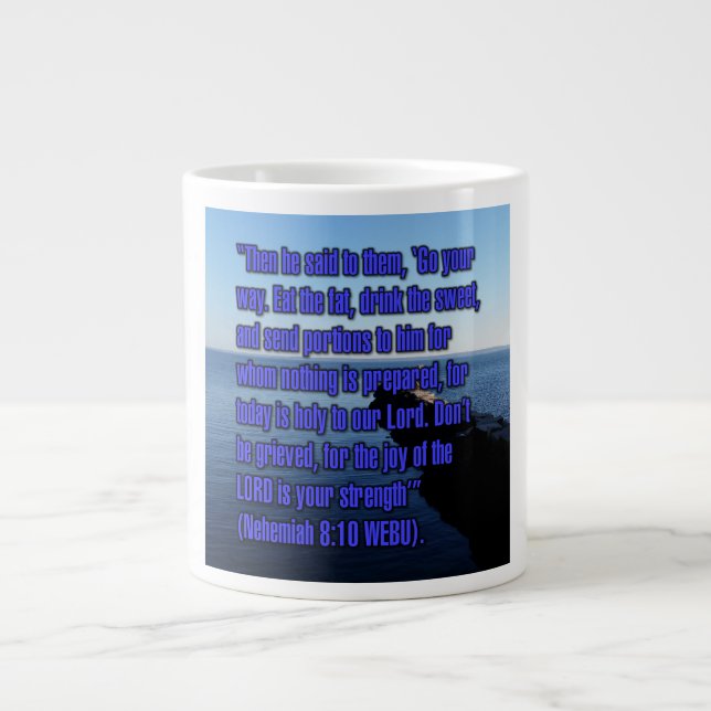 Nehemiah 8:10 WEBU Tasse (Vorderseite)