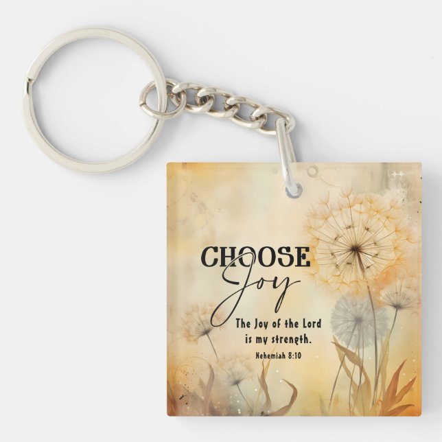 Néhémie 8:10 Joie du Seigneur Bible Verse Fleurs (Devant)