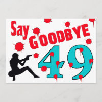 Nehmen Sie 49 A von der 50. der Geburtstags-Feier