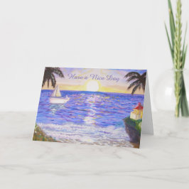 Nehmen Sie am schönen Strand teil Karte