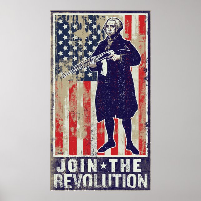 Nehmen Sie an der Revolution Print teil Poster (Vorne)