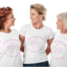 Nehmen Sie an der rosa Blase teil T-Shirt