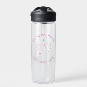 Nehmen Sie an der rosa Blase teil Trinkflasche