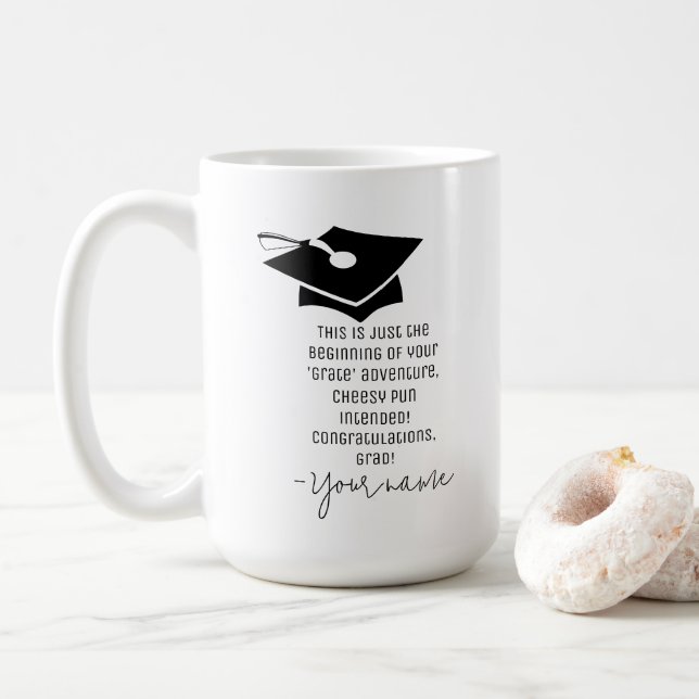 Nehmen Sie an Ihrem "Grate" Adventure Cheesy Absch Kaffeetasse (Mit Donut)