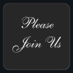 Nehmen Sie an Us Envelope Sticker teil<br><div class="desc">Formal Wedding Vows Einladung Siegel Stickers    © Fotografie und Design von TDSwhite bei ArtisticPostage.</div>