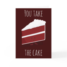 Nehmen Sie das Cake Red Velvet Dessert. Danke