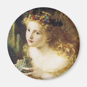 Nehmen Sie das Gesicht der Frau Magnet