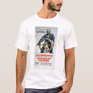 Nehmen Sie das Rad - Handelsmarine (US02058) T-Shirt