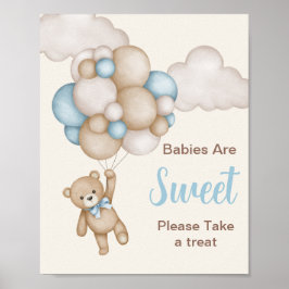 Nehmen Sie das Schild "Leckerei Teddy Bear"