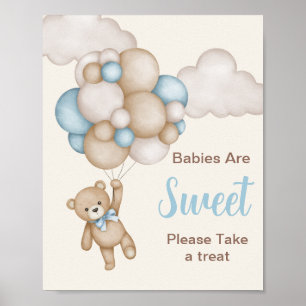 Nehmen Sie das Schild "Leckerei Teddy Bear"